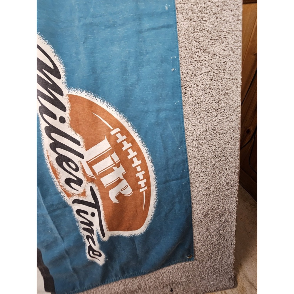 Vintage Miller Lite Time Beer Jaguars NFL Flag 60x31 1998 Vanguard Visual RARE - Picture 7 of 13